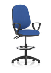 Eclipse Plus II Chair Blue Loop Arms Hi Rise Kit KC0255 DD